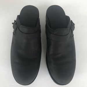 Teva Delavina Slip On Leather Mule Clogs,  Size 7